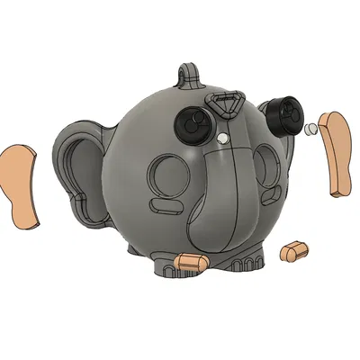 Voi Giáng Sinh Hình Cầu - Dòng Động Vật Hình Cầu