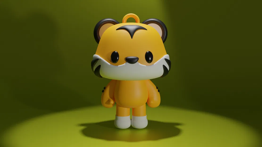 Móc Khóa/Tượng Hổ Con Dễ Thương - Image 2