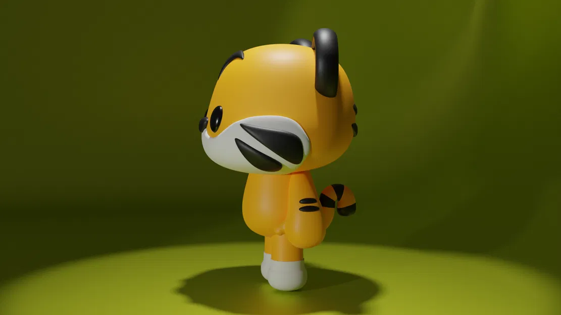 Móc Khóa/Tượng Hổ Con Dễ Thương - Image 3