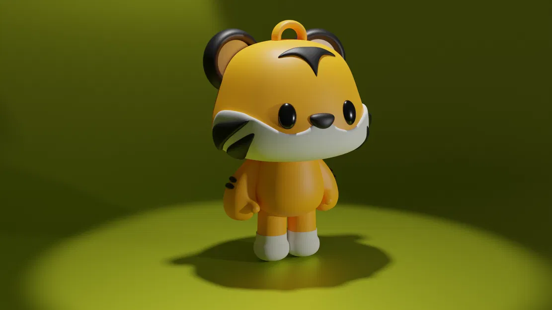 Móc Khóa/Tượng Hổ Con Dễ Thương - Image 4