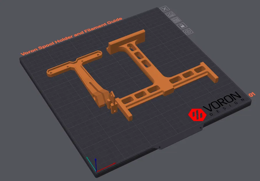 Giá Đỡ Cuộn Dây Kép Kiểu Voron Có Dẫn Dây Kiểu Prusa - Image 3