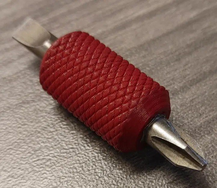 Tua vít bỏ túi có tay cầm mũi khoan hai mặt - Image 1