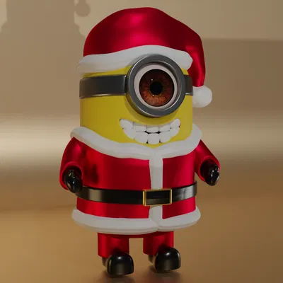 Mô Hình Minion Ông Già Noel Trang Trí Giáng Sinh