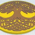 Celtic / Norse - Cây Sự Sống Đế Lót Cốc 48 - Thumbnail 1