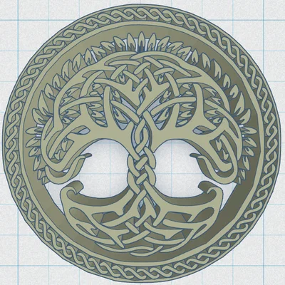 Tấm Lót Ly Celtic / Norse - Cây Sự Sống 50
