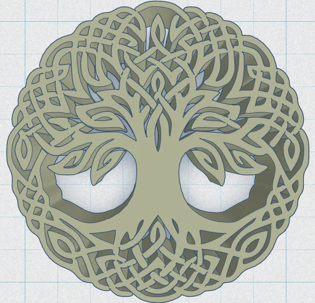 Celtic / Norse - Cây Sự Sống Đế Lót Cốc 48 - Image 2