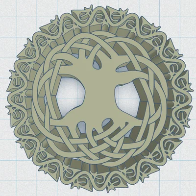 Celtic / Norse - Đế Lót Ly Cây Sự Sống 49