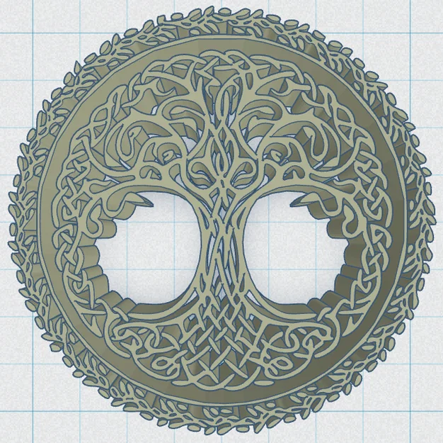 Celtic / Norse - Cây Sự Sống Đế Lót Ly 47 - Image 2