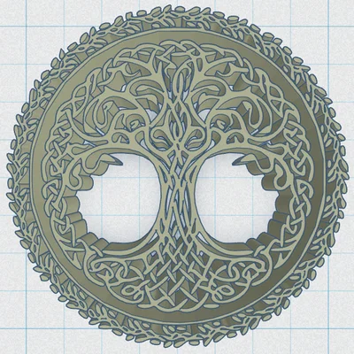 Celtic / Norse - Cây Sự Sống Đế Lót Ly 47