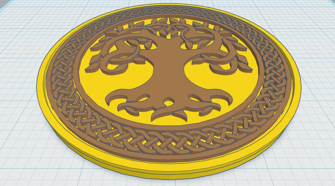 Celtic / Norse - Cây Sự Sống Đế Lót Ly 39 - Image 1