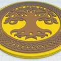 Celtic / Norse - Cây Sự Sống Đế Lót Ly 39 - Thumbnail 1