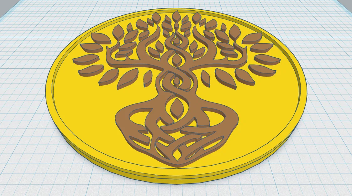 Celtic / Norse - Cây Sự Sống Đế Lót Ly 37 - Image 1