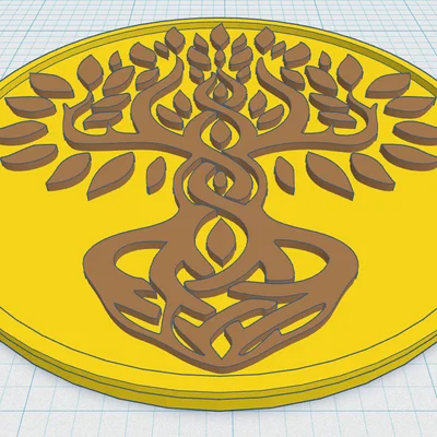 Celtic / Norse - Cây Sự Sống Đế Lót Ly 37