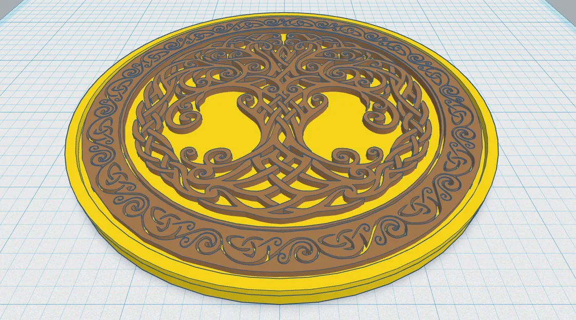 Đế Lót Cốc Celtic / Norse - Cây Sự Sống 43 - Image 1