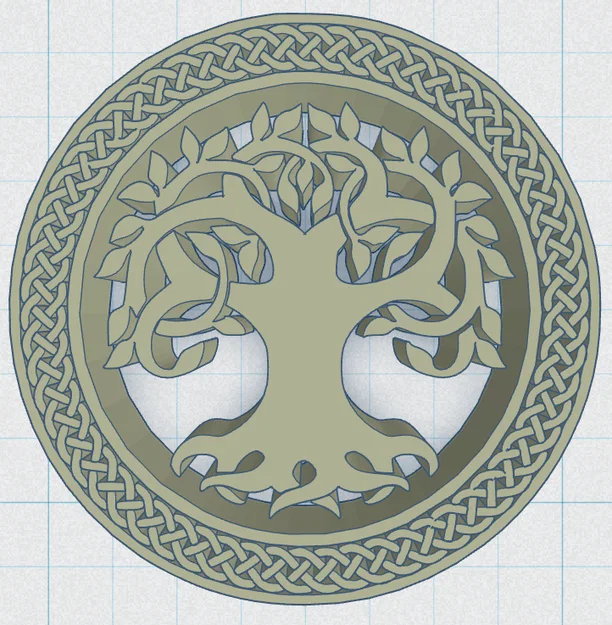 Celtic / Norse - Cây Sự Sống Đế Lót Ly 39 - Image 2