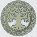 Celtic / Norse - Cây Sự Sống Đế Lót Ly 39 - Thumbnail 2
