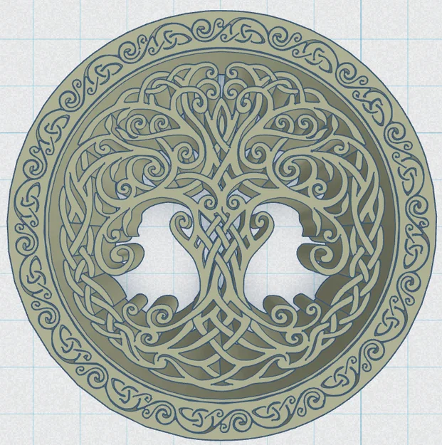 Đế Lót Cốc Celtic / Norse - Cây Sự Sống 43 - Image 2