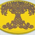 Đế Lót Cốc Celtic / Norse - Cây Sự Sống 40 - Thumbnail 1