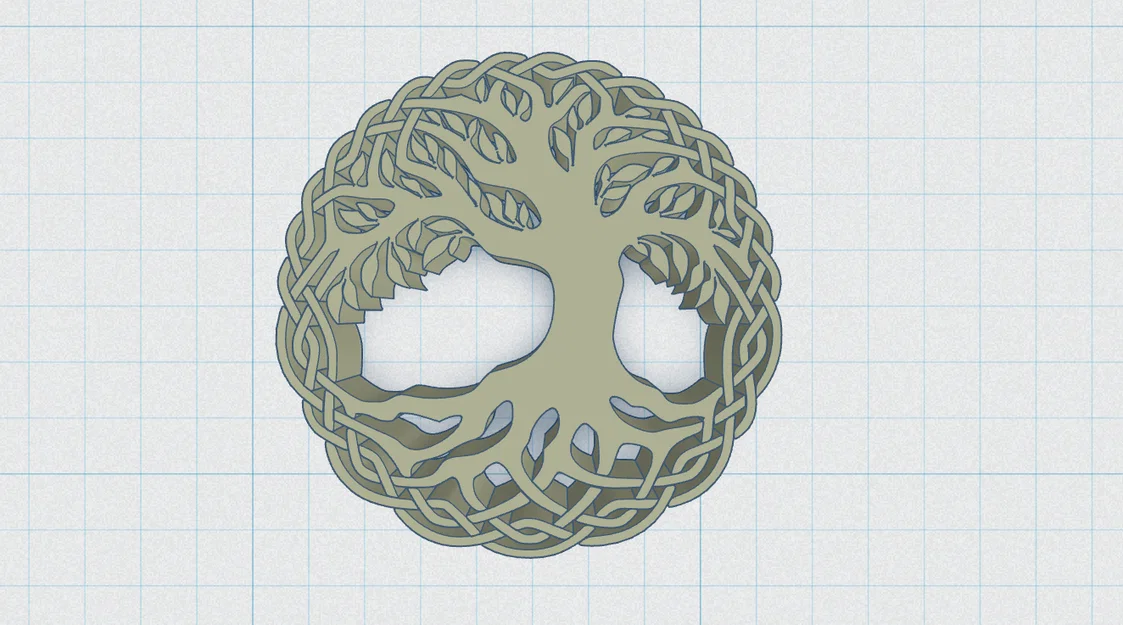 Đế lót ly Celtic / Norse - Cây Sự Sống 45 - Image 2