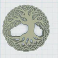 Đế lót ly Celtic / Norse - Cây Sự Sống 45 - Thumbnail 2