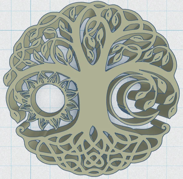 Khay lót ly Celtic / Norse - Cây Sự Sống 41 - Image 2