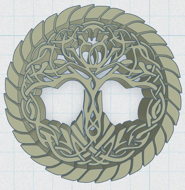 Celtic / Norse - Cây Sự Sống Đế Lót Ly 38 - Image 2