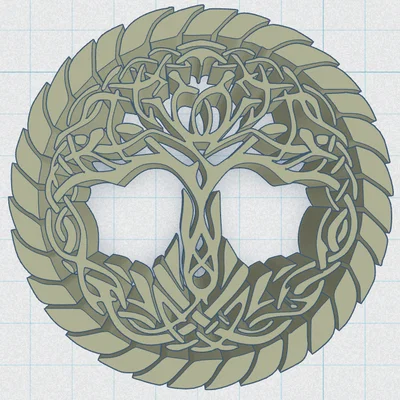 Celtic / Norse - Cây Sự Sống Đế Lót Ly 38