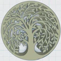 Cây Sự Sống Celtic / Norse - Đế Lót Cốc 42 - Thumbnail 2