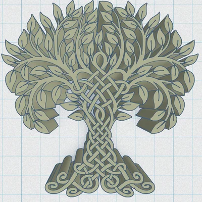 Đế Lót Cốc Celtic / Norse - Cây Sự Sống 40