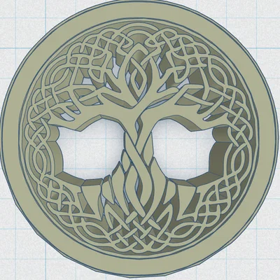 Celtic / Norse - Cây Sự Sống Đế Lót Ly 35