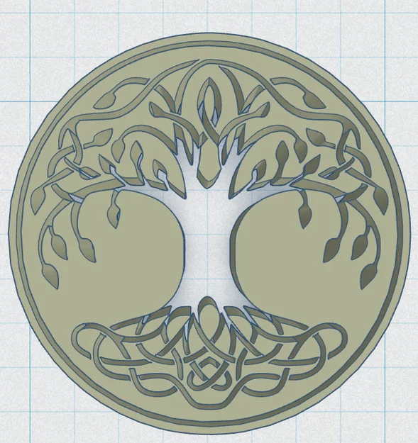 Khắc Lót Cốc Celtic / Norse - Cây Sự Sống 33 - Image 2