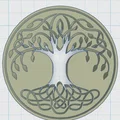 Khắc Lót Cốc Celtic / Norse - Cây Sự Sống 33 - Thumbnail 2