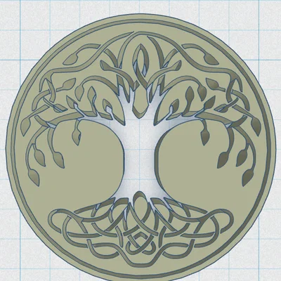 Khắc Lót Cốc Celtic / Norse - Cây Sự Sống 33