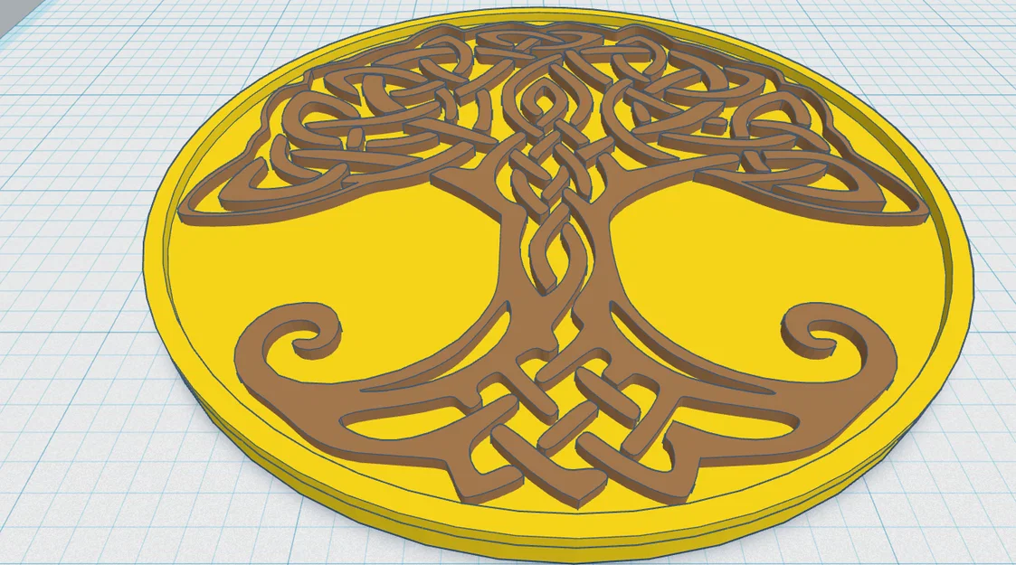 Mặt Lót Cốc Celtic / Norse - Cây Sự Sống 29 - Image 1