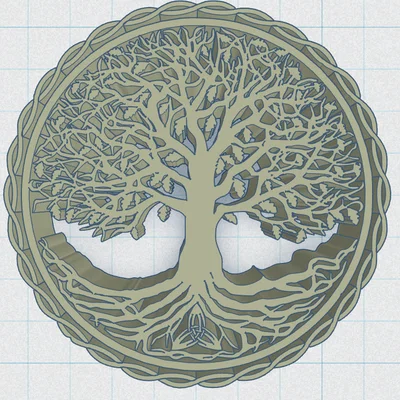 Celtic / Norse - Cây Sự Sống Đế Lót Ly 26