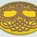 Khay lót ly Celtic / Norse - Cây Sự Sống 28 - Thumbnail 1