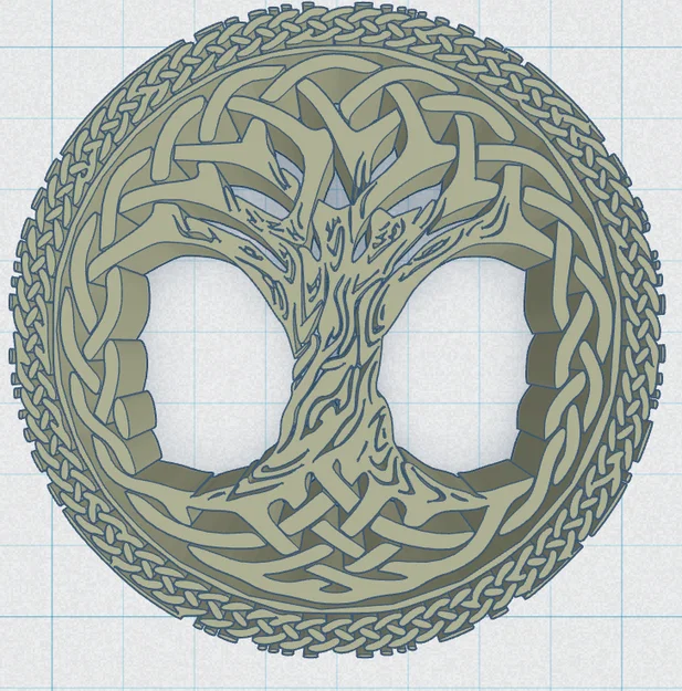 Đế lót ly Celtic / Norse - Cây Sự Sống 27 - Image 2