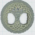 Đế lót ly Celtic / Norse - Cây Sự Sống 27 - Thumbnail 2
