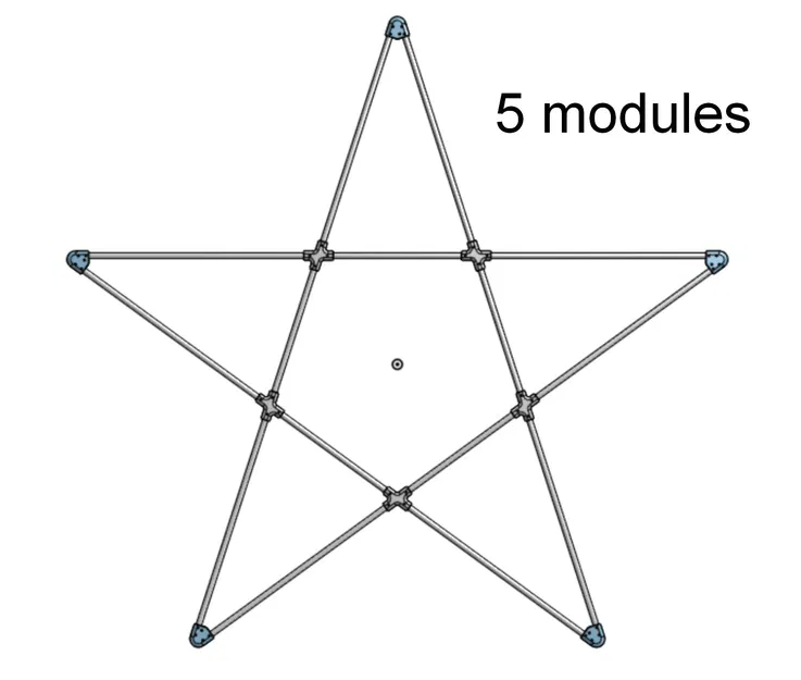 Khung Trang Trí Sao Giáng Sinh Dây Đèn Tiên - Image 2