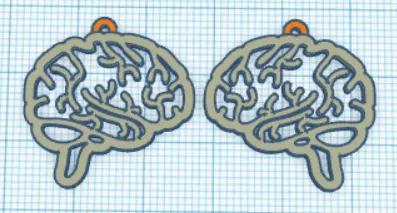 Bông tai hình bộ não - Image 1