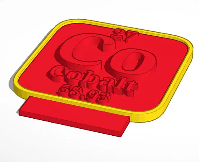 Tấm Bảng Nguyên Tố Cobalt - Image 1