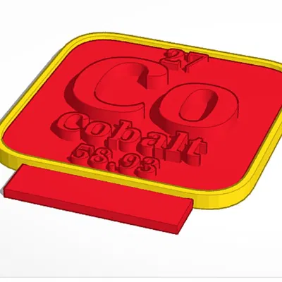 Tấm Bảng Nguyên Tố Cobalt