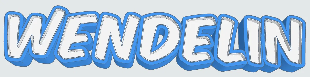 Đèn LED Tên WENDELIN (In 3D) - Image 1