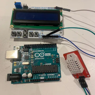 Vỏ cho Arduino Uno kèm Màn hình LCD