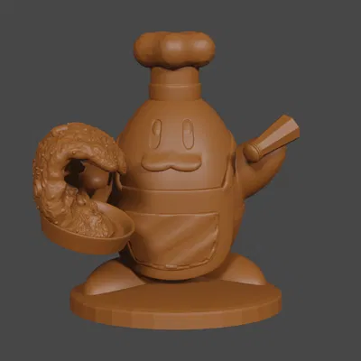 Mô hình Miniature Chef Kawasaki lấy cảm hứng từ Kirby cho D&D