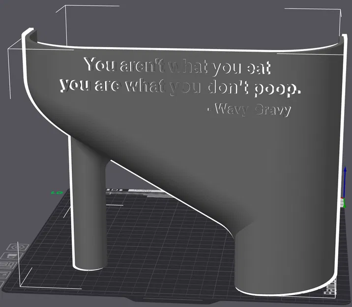 Máng Phân Nam Châm Có Trích Dẫn ("You Aren't What You Eat") - Image 2