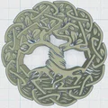 Đế Lót Cốc Celtic / Bắc Âu - Cây Sự Sống 25 - Thumbnail 2