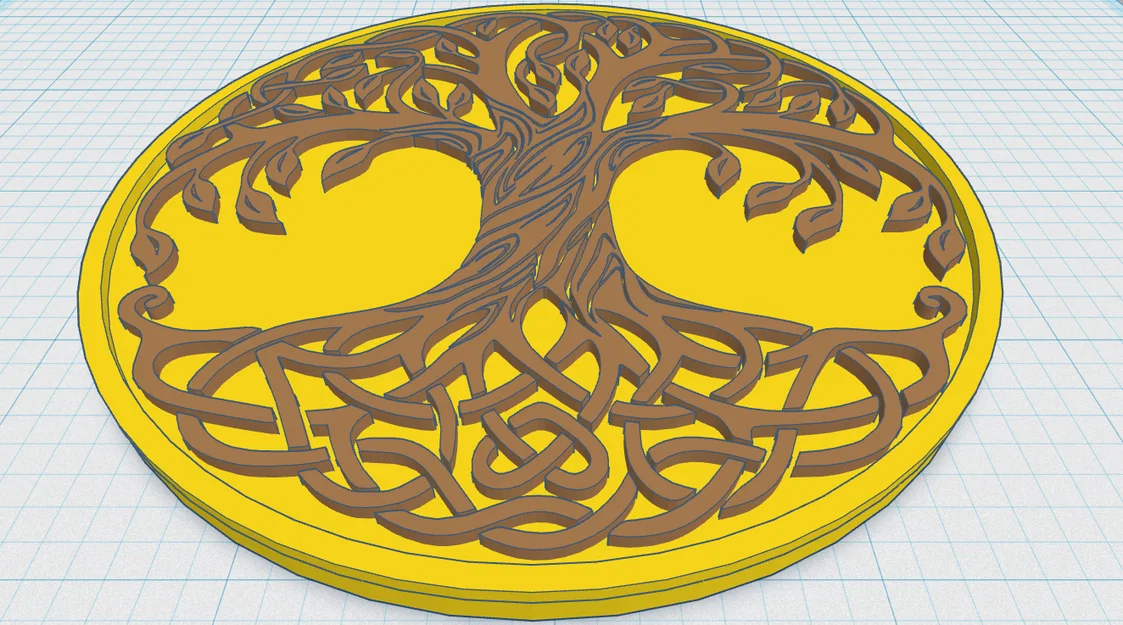 Celtic / Norse - Cây Sự Sống Đế Lót Ly 22 - Image 1