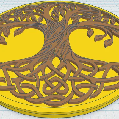 Celtic / Norse - Cây Sự Sống Đế Lót Ly 22