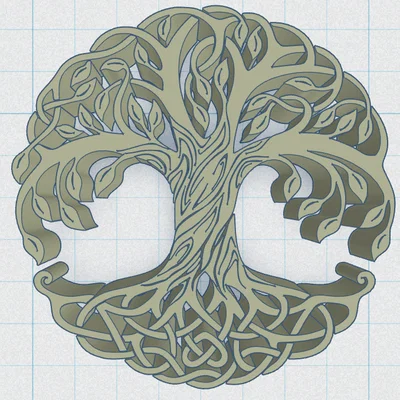 Celtic / Norse - Cây Sự Sống Đế Lót Ly 22